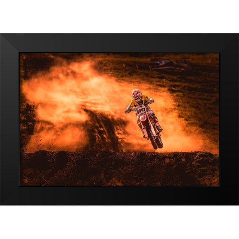 above Black Modern Wood Framed Art Print by Igor, Salkov