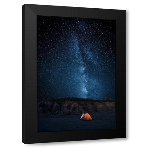 The Sky is my Blanket Black Modern Wood Framed Art Print with Double Matting by Fan, John