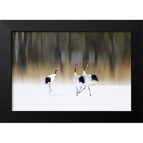 Sing a song of LOVE Black Modern Wood Framed Art Print by Iga, Ikuo