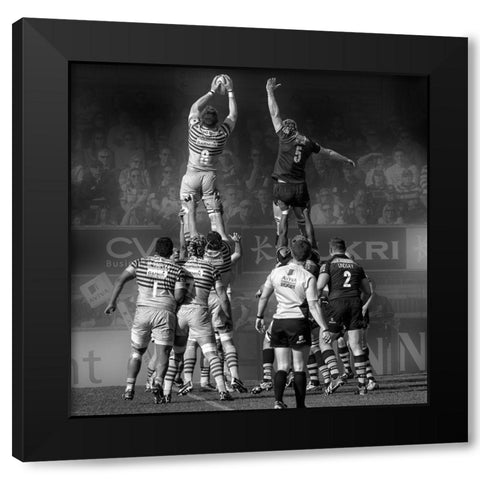 8 vs 5 Black Modern Wood Framed Art Print by Sticza, Peter