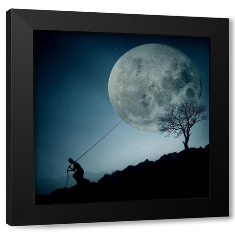the Dreamer Black Modern Wood Framed Art Print by Toto, Final