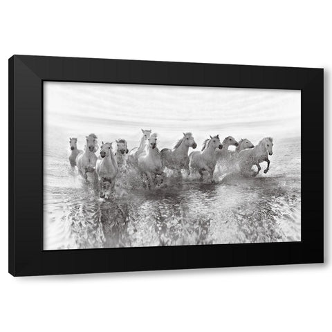 Illusion of power 13 horse power though Black Modern Wood Framed Art Print with Double Matting by Golubenko, Roman