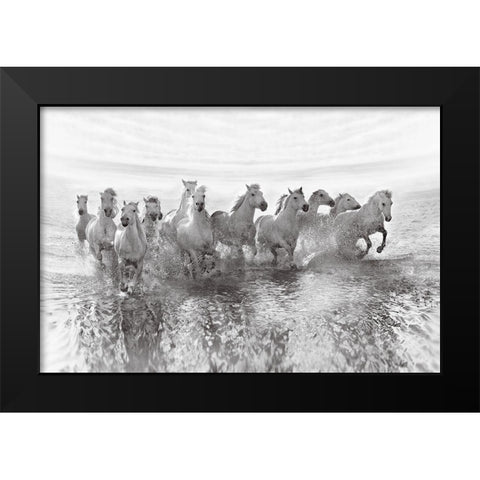 Illusion of power 13 horse power though Black Modern Wood Framed Art Print by Golubenko, Roman