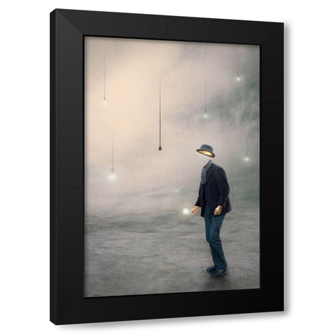 Illumination Black Modern Wood Framed Art Print with Double Matting by Bowen, Baden