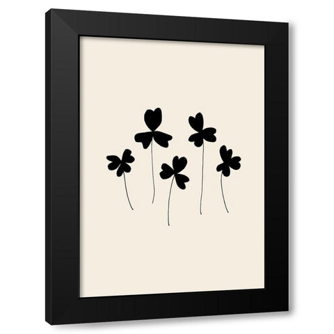 Black Sorrel Black Modern Wood Framed Art Print by Artographie Studio