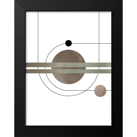 Abstract Series 03 Black Modern Wood Framed Art Print by Artographie Studio
