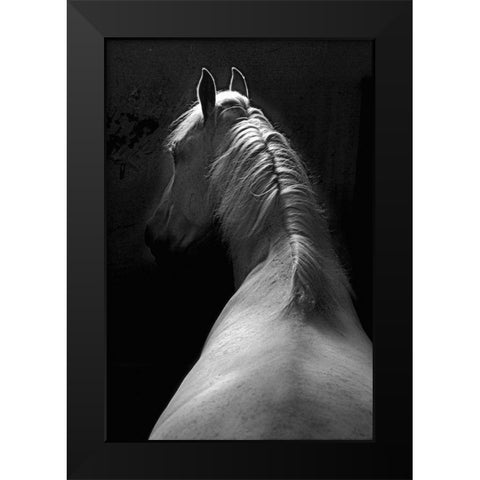 Impression Black Modern Wood Framed Art Print by Malovrh, Milan