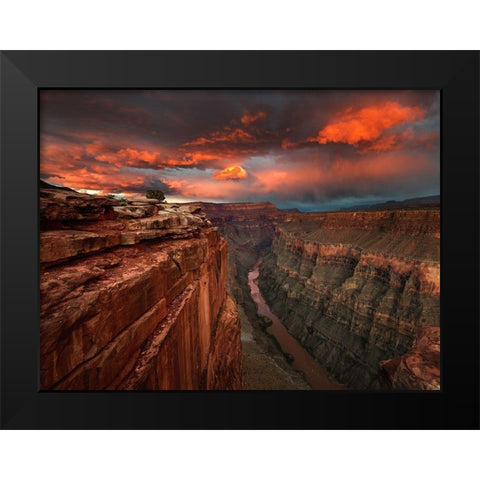 Redemption Black Modern Wood Framed Art Print by Moore, Chris