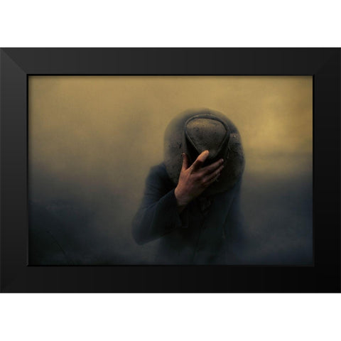 When the going gets tough Black Modern Wood Framed Art Print by Larsen, Jorun