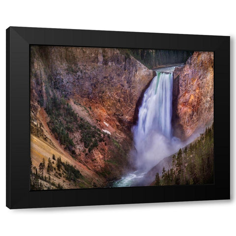 Lower Falls Grand Canyon Black Modern Wood Framed Art Print by Palacios, Ignacio