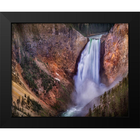 Lower Falls Grand Canyon Black Modern Wood Framed Art Print by Palacios, Ignacio