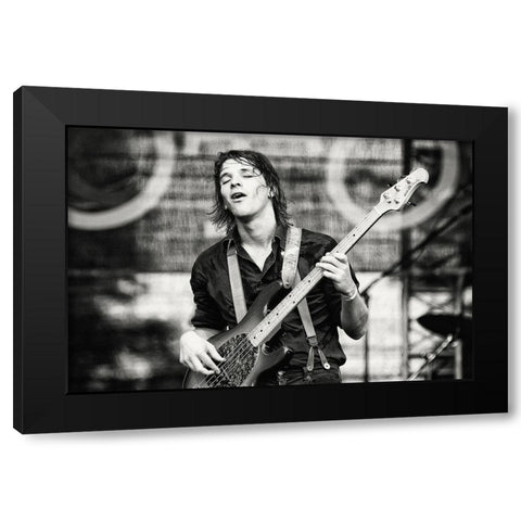 emotions Black Modern Wood Framed Art Print with Double Matting by Pajic, Samir