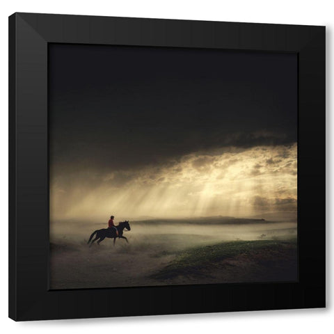 Gateaway Black Modern Wood Framed Art Print with Double Matting by Taskin, Huseyin