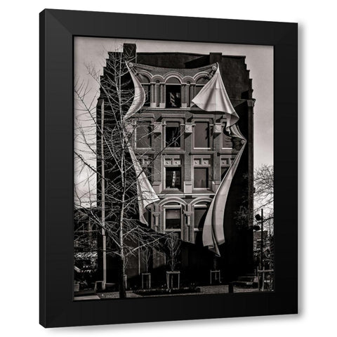 Gooderham Flatiron Building Toronto No 3 Black Modern Wood Framed Art Print by Carson, Brian