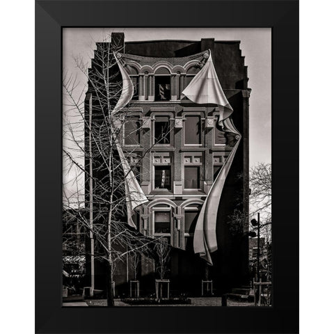 Gooderham Flatiron Building Toronto No 3 Black Modern Wood Framed Art Print by Carson, Brian