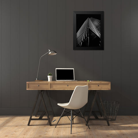 King Street Toronto No 150 Black Modern Wood Framed Art Print by Carson, Brian