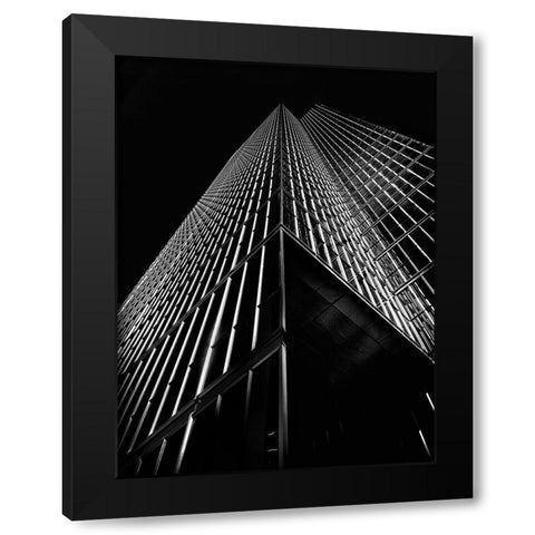 King Street Toronto No 150 Black Modern Wood Framed Art Print by Carson, Brian