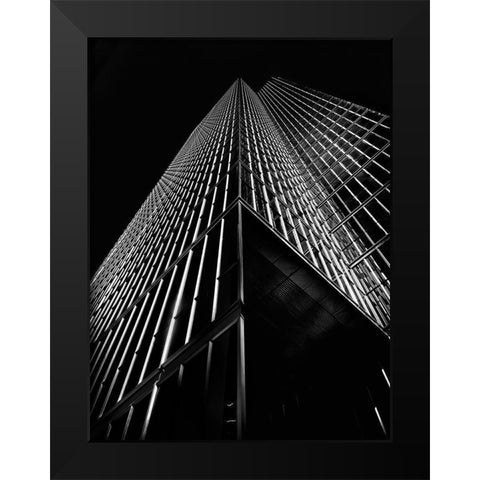 King Street Toronto No 150 Black Modern Wood Framed Art Print by Carson, Brian