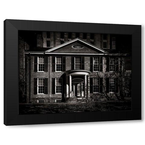 Queen Street Toronto No 160 Black Modern Wood Framed Art Print by Carson, Brian