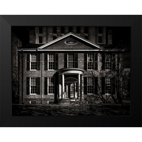 Queen Street Toronto No 160 Black Modern Wood Framed Art Print by Carson, Brian