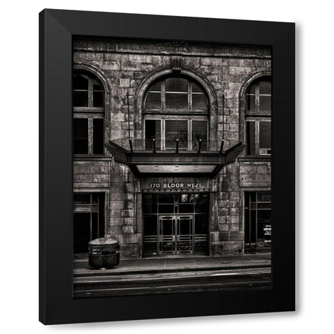 Bloor Street Toronto No 170 Black Modern Wood Framed Art Print by Carson, Brian