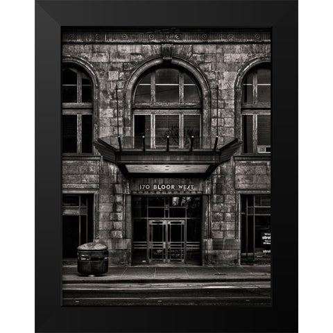 Bloor Street Toronto No 170 Black Modern Wood Framed Art Print by Carson, Brian