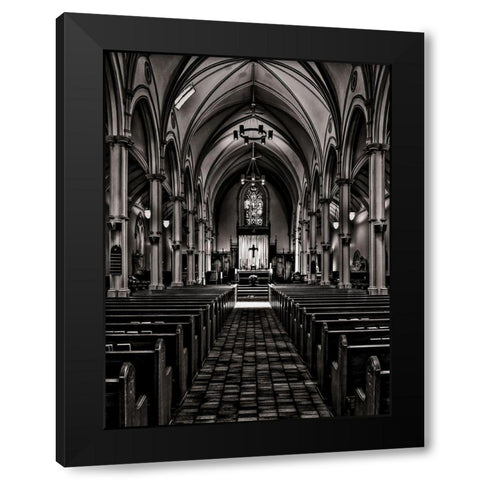 St Basils Catholic Parish No 2 Black Modern Wood Framed Art Print by Carson, Brian
