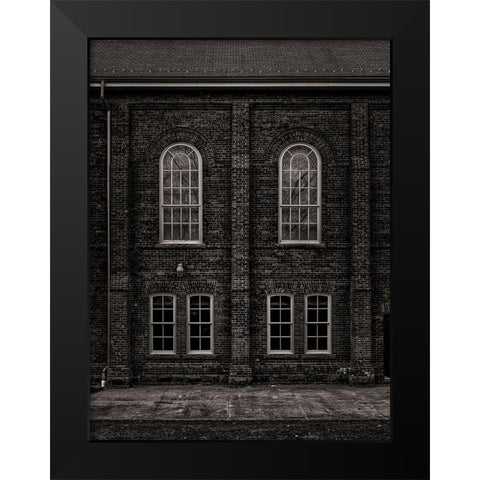 The Assembly Hall No 1 Black Modern Wood Framed Art Print by Carson, Brian