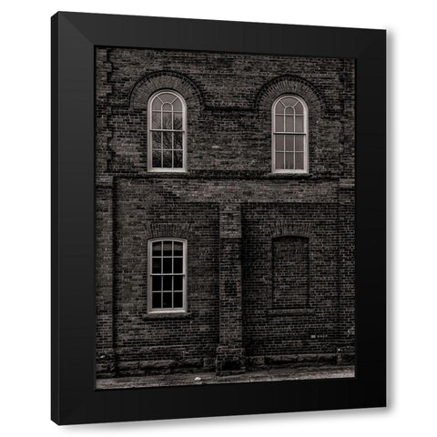 The Assembly Hall No 2 Black Modern Wood Framed Art Print with Double Matting by Carson, Brian