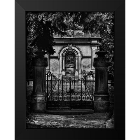 Tombstone Shadow No 6 Black Modern Wood Framed Art Print by Carson, Brian