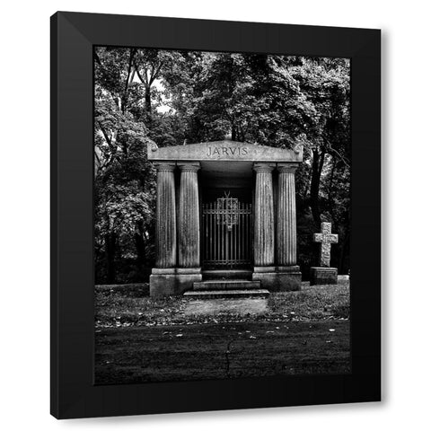 Tombstone Shadow No 7 Black Modern Wood Framed Art Print with Double Matting by Carson, Brian