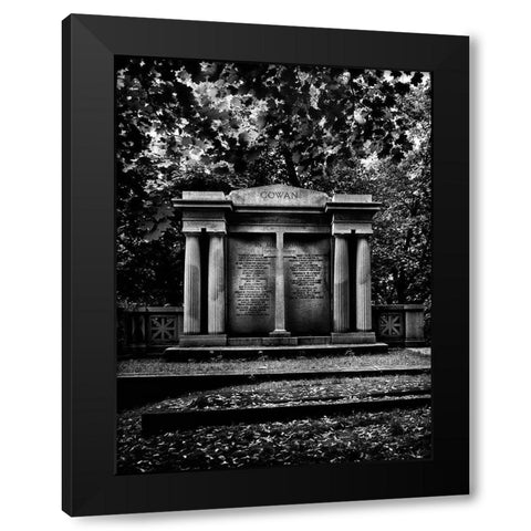 Tombstone Shadow No 8 Black Modern Wood Framed Art Print with Double Matting by Carson, Brian