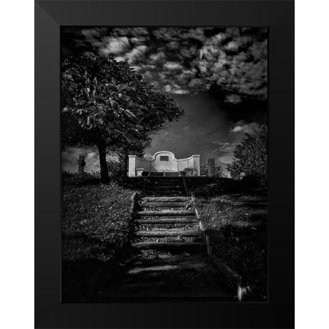 Tombstone Shadow No 9 Black Modern Wood Framed Art Print by Carson, Brian