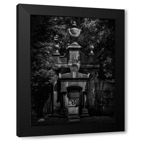 Tombstone Shadow No 28 Black Modern Wood Framed Art Print by Carson, Brian