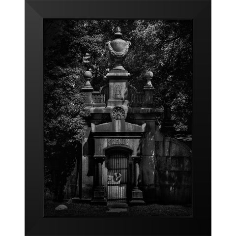 Tombstone Shadow No 28 Black Modern Wood Framed Art Print by Carson, Brian