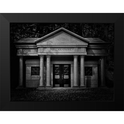 Tombstone Shadow No 31 Black Modern Wood Framed Art Print by Carson, Brian