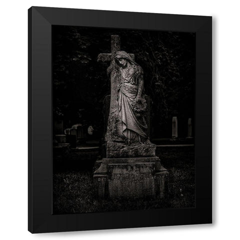 Tombstone Shadow No 34 Black Modern Wood Framed Art Print by Carson, Brian