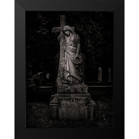 Tombstone Shadow No 34 Black Modern Wood Framed Art Print by Carson, Brian