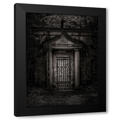 Tombstone Shadow No 35 Black Modern Wood Framed Art Print with Double Matting by Carson, Brian