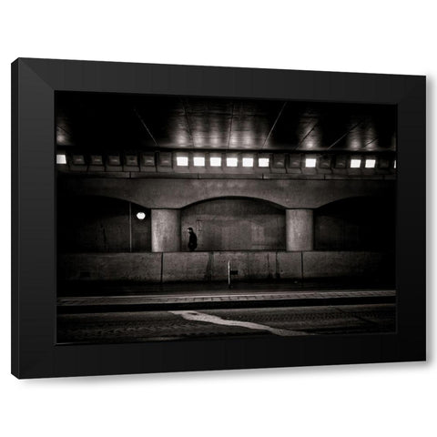 Under the Overpass No 4 Black Modern Wood Framed Art Print with Double Matting by Carson, Brian