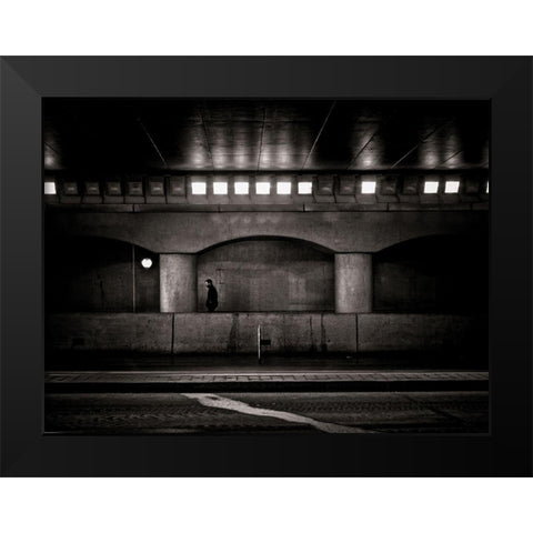 Under the Overpass No 4 Black Modern Wood Framed Art Print by Carson, Brian