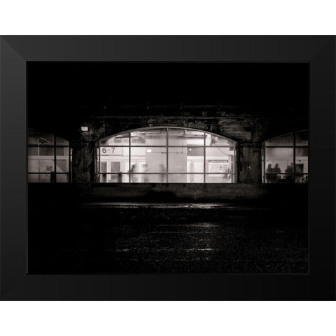 Under the Overpass No 5 Black Modern Wood Framed Art Print by Carson, Brian