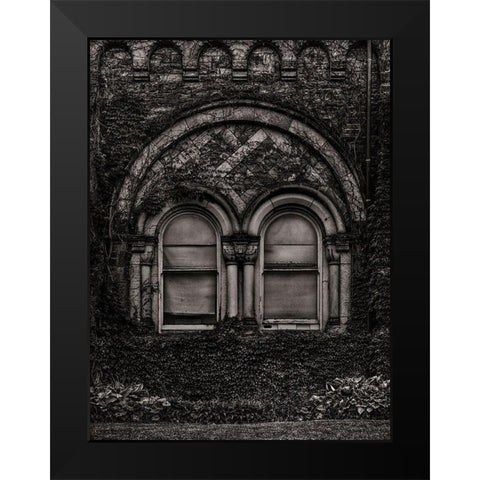 University College Main Building Toronto Black Modern Wood Framed Art Print by Carson, Brian