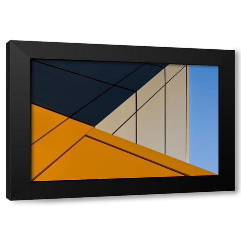 Leaning against the blue sky Black Modern Wood Framed Art Print by Jonkman, Gerard