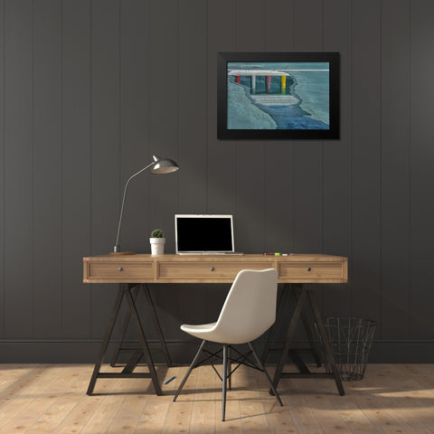 Biblion in the rainbow Black Modern Wood Framed Art Print by Maastricht, Henk van
