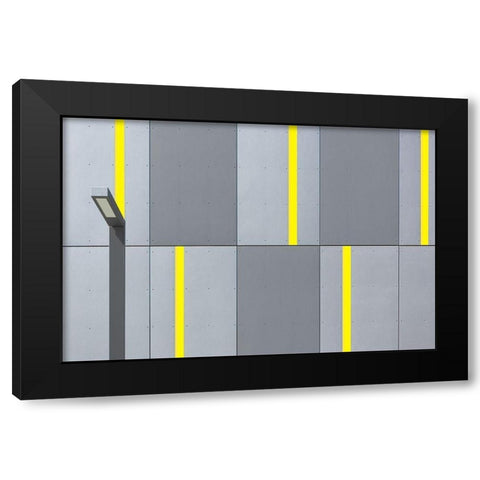 Simplicity Black Modern Wood Framed Art Print with Double Matting by Niezen, Jan