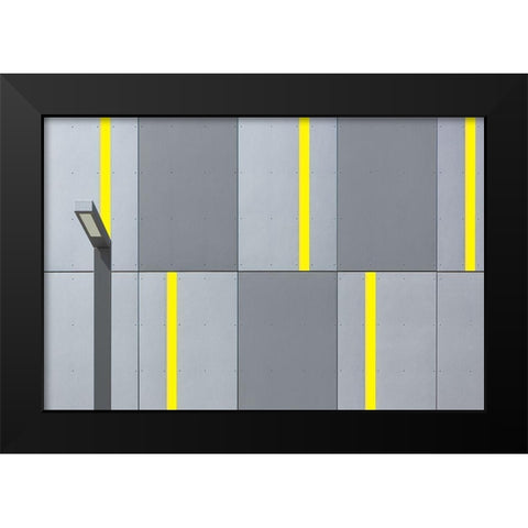 Simplicity Black Modern Wood Framed Art Print by Niezen, Jan