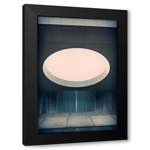 Airspace Black Modern Wood Framed Art Print with Double Matting by Son, Greetje van