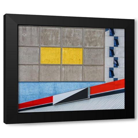 What Can I Say Black Modern Wood Framed Art Print with Double Matting by Pearson, Wayne