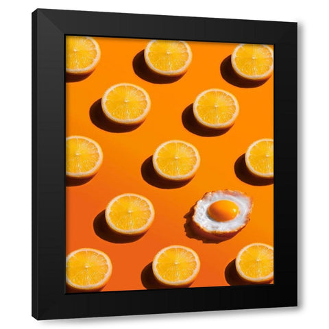 Sunny Side Black Modern Wood Framed Art Print with Double Matting by Belenko, Dina